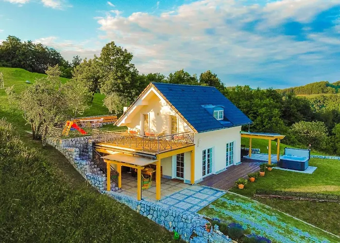 וילה Secluded Escape Hilltop With Hot-tub - Two Bedroom With Hot-tub Drusce